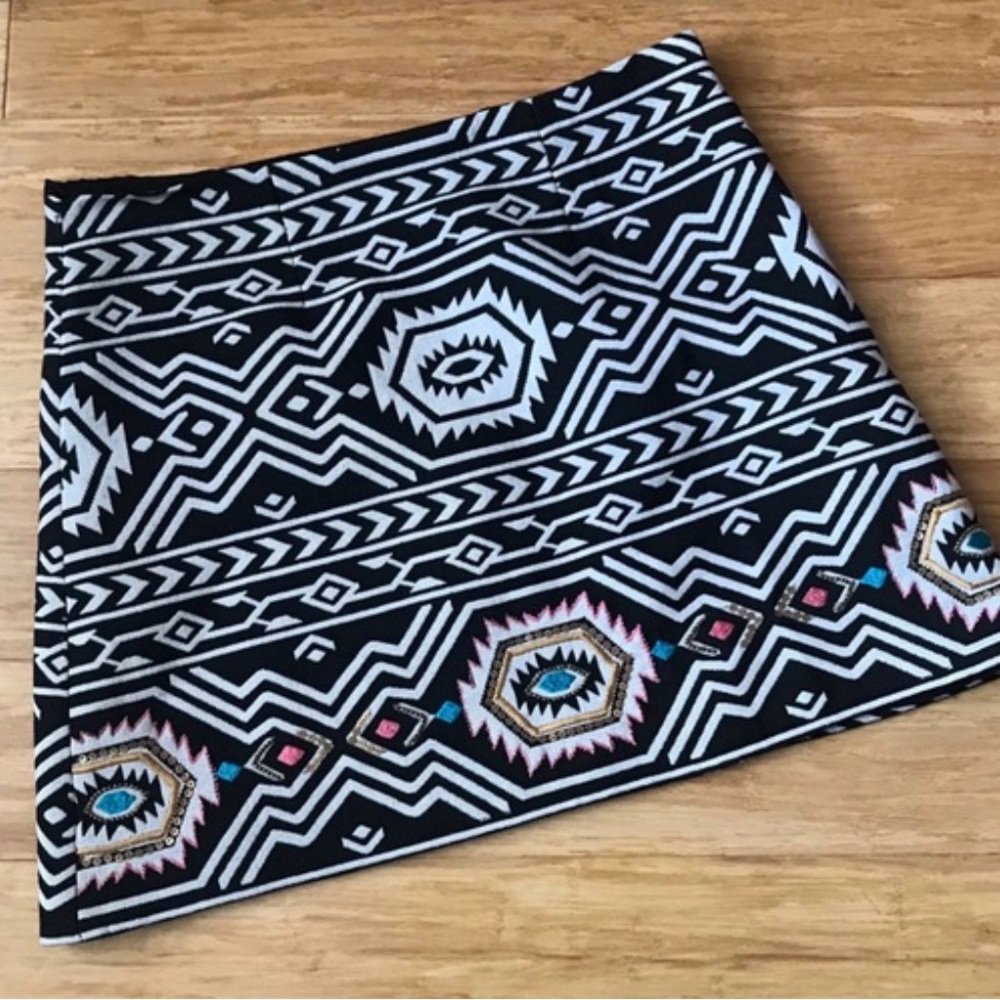 90/20s Evil Eye Judith, March, Aztec Patterned embroidered Skirt🧿🧿🧿🧿🧿